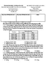 Đề thi tuyển sinh vào Lớp 6 môn Toán - Mã đề 234 - Năm học 2018-2019 - Trường THCS và THPT Nguyễn Tất Thành (Có đáp án)